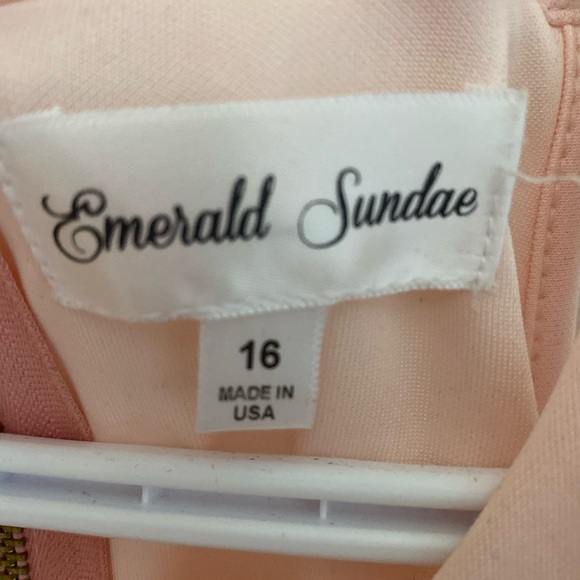 Girls pink emerald sundae dress - Picture 3 of 3